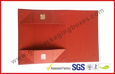 China Folded Magnetic Luxury Gift Boxes With Hot Stamping Pattern Paper Material for sale