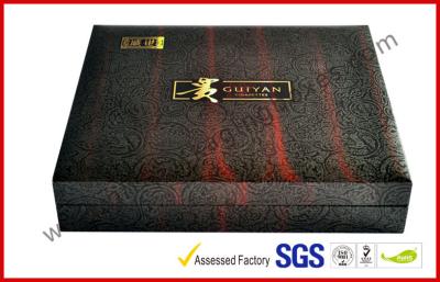 China Sliver Foil Paper Handmade Luxury Gift Boxes With Custom Made Foil Logo for sale