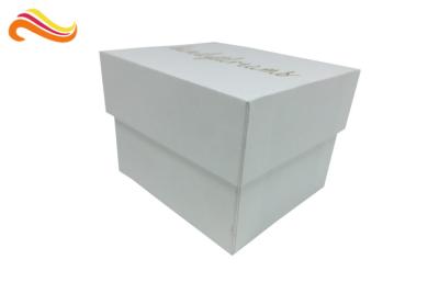 China Gotee el logotipo de oro de la caja superior y baja del blanco, caja de reloj elegante con la almohada de la PU en venta