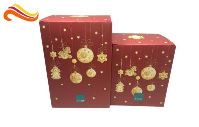 China Foldable Corrugated Tin Package , Pop Up Decorative Christmas Gift Boxes With Lids for sale