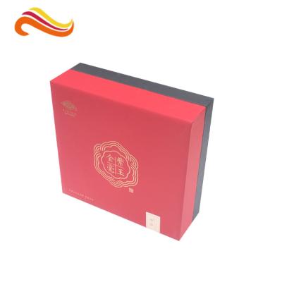 China Red PP Paper Printed Divided Packaging Boxes Lid and Base Expensive Gift Boxes for sale