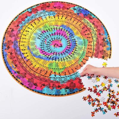 China Commemorative CMYK 205gsm CCNB Round Puzzles Toy For Adults for sale