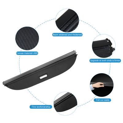 China Single Color Without The Package Retractable Shelf Model Vehicle Accessories Car Trunk Rear Cargo Cover For Tesla Model Y for sale