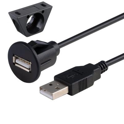 China Wholesale Monitor Male To USB 3.0 Female USB Left Panel Extension Cable Dual Waterproof Cable For PC for sale