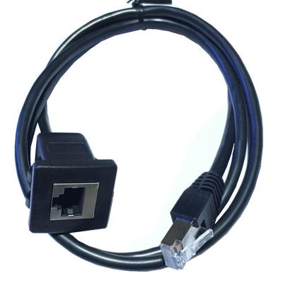 China Hot Selling Camera 1M RJ45 Male To Female Standard LAN Ethernet Network Cat 5e Network Cable for sale