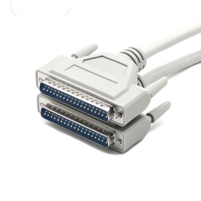 China Custom Machine 2021 D-SUB 37 Pin DB37 Black White Male To Male Connector Serial Extension Cable For Machine for sale