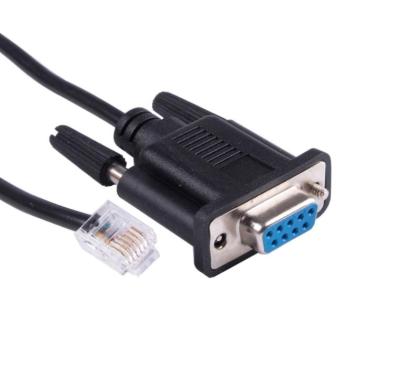 China Computer Stocked 6P4C 6P6C RJ11 RJ12 Male Connector to DB9 RS232 Serial Port Adapter Female Console Cable for APC AP7800 AP7900 RS232 for sale