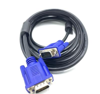 China 2021 COMPUTER Factory Stocked Blue 15pin Male To Male VGA 3+4 Cable 1.5m 1.8m 3m 5m Computer Cable 10m For HDTV Projector for sale