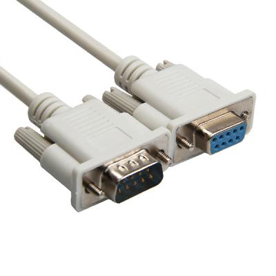 China Monitor Multimedia 9 Pin To 15 Pin Male To Female VGA To VGA Cable for sale