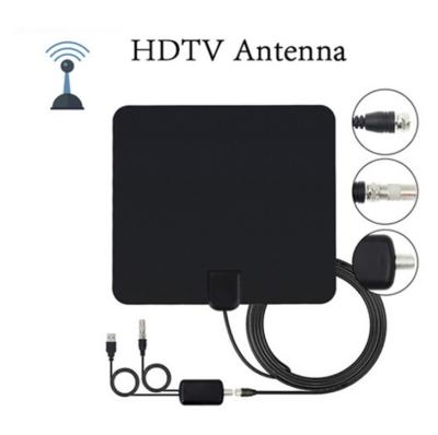 China For TV UHF Freeview HDTV VHF Freeview HDTV High Definition Digital Signal Amplifier Wholesale Black Stocked Indoor Antenna 2021 for sale