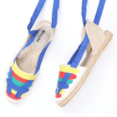 China 2020 Summer Mixed Colors Women Shoes Breathable Wholesale Flat Sandals for sale