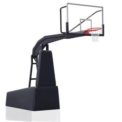 China Play Basketball Quick Dump FIBA ​​Basketball Hoop Outdoor Standing Basketball Hoop Stand Hydraulic System for sale