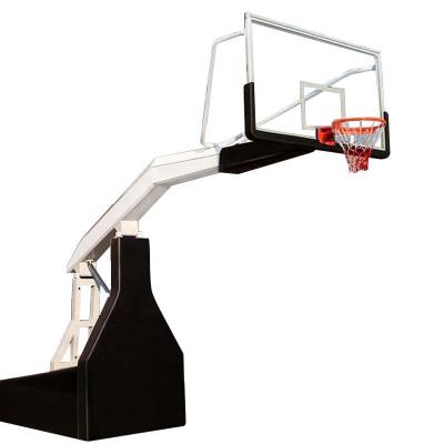 China Indoor Outdoor Basketball Gym Quick Dunk Professional Hydraulic FIBA ​​Basketball Rack Used For Training On The Court for sale