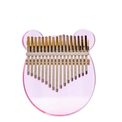 China Kalimba Pink Crystal Transparent Thumb Piano Acrylic Sanza Mbira Kalimba African Sanza Mbira Kalimba 17 Finger Master Piano With Stickers Kalimba Case K-17 for sale