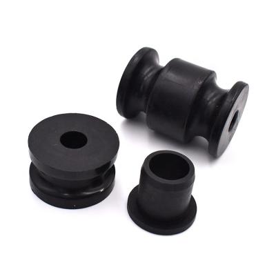 China PP PA PA6 PA66 PE POM PTFE Nylon Flange Plastic Sleeve Bushing Insulation Bush With Spiral Slot POM Bushings For Bolts for sale