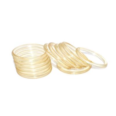 China Widely Custom Plastic Injection Molding Parts Polyurethane PU / TPU Translucent Plastic O Rings for sale