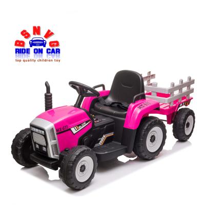 China Ride on Toy Kids Electric Tractor with Trailer Kids Tractor for sale