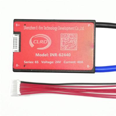 China Electric scooter CLRD 6S 24V 20A 30A 40A 60A 18650 Li-ion Li-ion Battery BMS PCB PCM for Ebike for sale