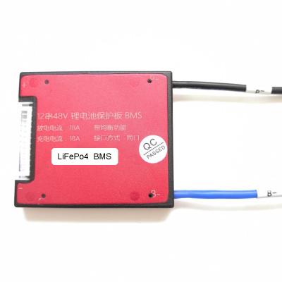 China Ebike 12S 36V 18A Lifepo4 BMS with Balance Function Temperature Sensor for sale