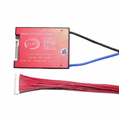 China CLRD waterproof 14S 25A 48V PCM/PCB/BMS for 3.7V lithium battery pack 18650 Lithiun LiNCM Li-polymer scooter for sale