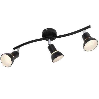 China Modern Iron PC 3 Heads Ways Swivel Ceiling Spot Lamp Projector Spot Light With G9 Socket for sale