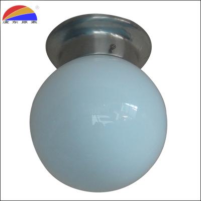 China Modern and American Style Surface Mount Glass Ball Ceiling Light Fix E26 E27 Light Bulb for Home Hotel for sale