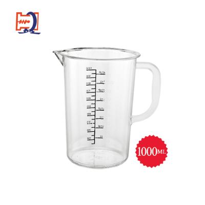 China Sustainable Food Grade High Quality PC Digital Measuring Cup Plastic Pot Kettle for sale