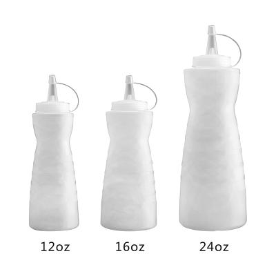 China Hotel Restaurant Freshness Preservation Hot Sale Squeeze Tomato Bottle Kitchen Plastic Squeeze Squirt Condiment Bottles for sale