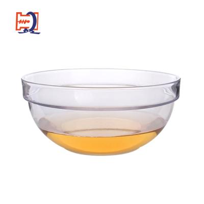 China High Quality Plastic Mixing Bowl Stocked Salad Bowl Transparent Fruit Bowl for sale