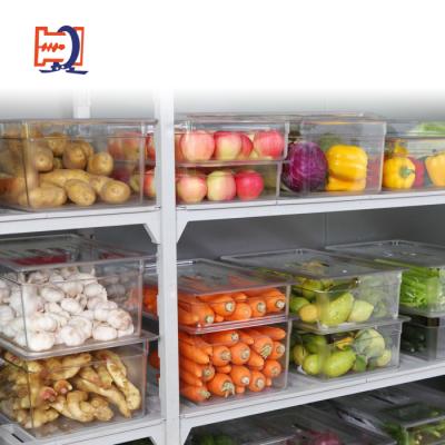 China Transparent Acrylic Plastic Food Container PC GN Selection Filters Obvious Food Place Jars for sale