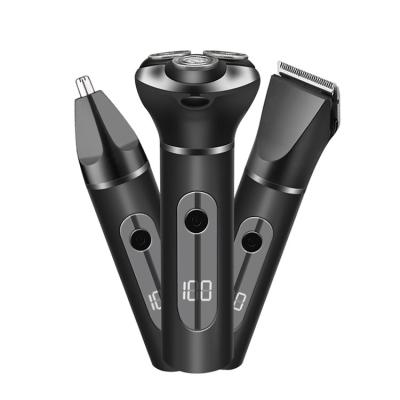 China Triple Blade 3 in 1 High Quality Waterproof Cordless Professional Facial Facial Nose Shaving Micro Set Electric Shaving Razor Hair Trimmer for sale