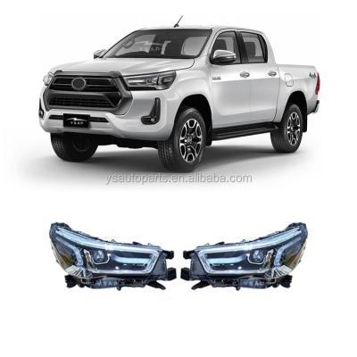 China New Design ABS LED Head Lamp Headlight For Hilux 2021 Revo Rocco for sale