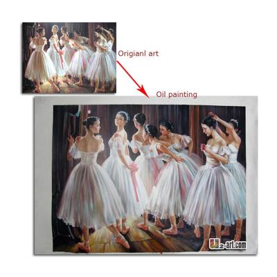 China Custom Famous Ballet Dancer Modern Paintings Oil Painting for sale