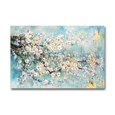 China Wholesale Modern Handmade Decorative Flower Oil Painting For Wall Decor for sale