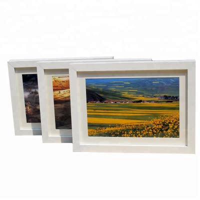 China Brown Modern Black White Wood Frames Custom Picture Frames for sale