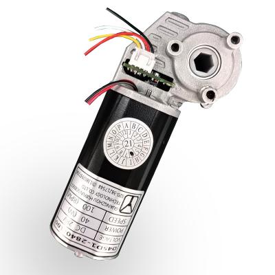 China Totally Enclosed Customized 45mm DC 12V Self-Locking Speed ​​Meter High Torque 12NM Motorized Table Lift Motor for sale