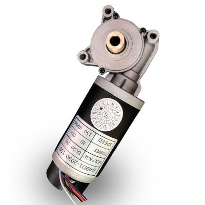 China Factory Price High Torsion30W 150RPM Waterproof DC Motor Speed ​​Encoder 12V For Electric Lifting Column 300Kg Table for sale