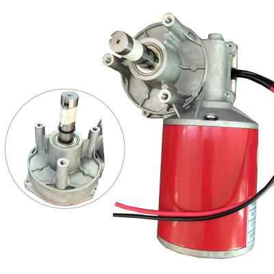 China 24V DC Motor 200W Turbo Worm Gear Dripproof Reversible Box Geared Motor High Torque for sale