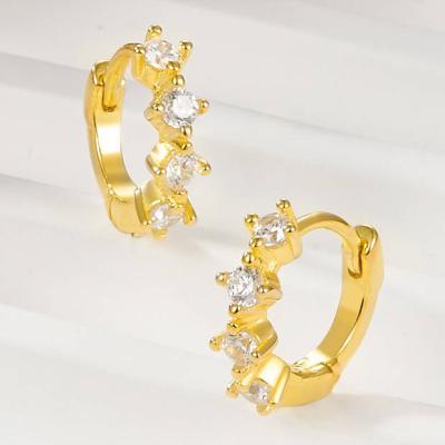 China TRENDY Fashion and Elegant Polar North Star Style 925 Silver 10K Gold Earrings Customized for sale