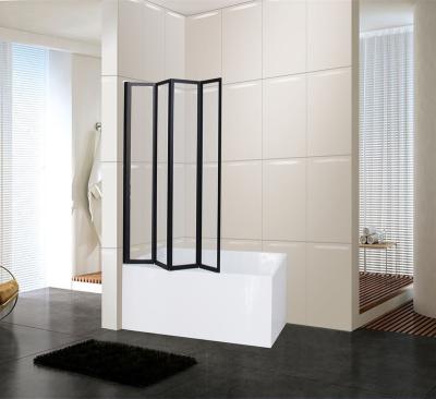 China Contemporary Folding Shower Screen Tub Glass Door for sale