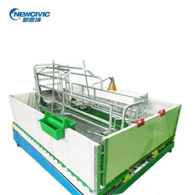 China Farm Equipment Pig Sow Pen Crate Birth Bed System Easy Assembled Farrowing Automatic Feeding Line for sale