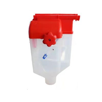 China Easy Assembled Plastic Hog Drop Feeder For Sale Transparent Adjustable Agricultural Feeding Line Farm Measuring Cups System for sale