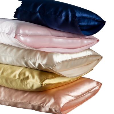 China Custom Size Anti-Static And Color Soft Breathable Hypoallergenic Mulberry 100% Organic Silk Pillowcase For Sleep for sale