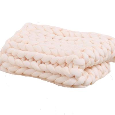 China High Quality Customized 500g Polyester Fill Wearable Organic Baby Knit Blanket for sale