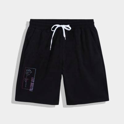 China Comfortable Quick Dry Cotton Logo Plain Color Sweat Shorts Custom Anti-wrinkle Street Style Polyester for sale