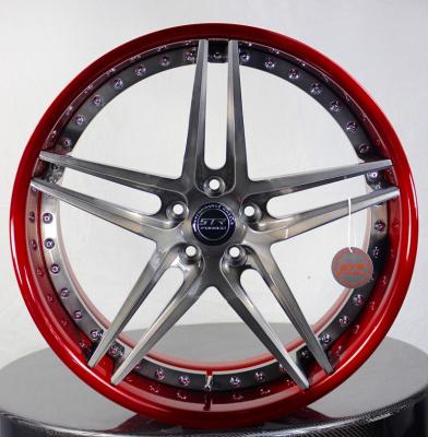 China STRFORGED Custom Forged Aluminum Wheel Rim Fit For BMW M3 Porsche 718 911 Model 3 Mercedes C63 AMG BMW X5 Ferrari 458 488 Tesla for sale