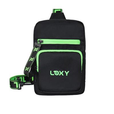 China New daily use style customized unisex hiphop cross - body bag shoulder bag nylon phone sling single bag for sale