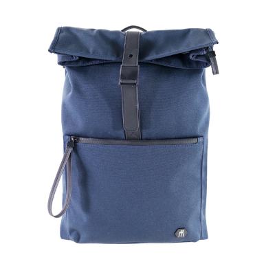 China 2022 Fashion School Student Bag Waterproof Casual Backpack 2022 Slim Magnetic Buckles Dark Blue For College Laptop Bag for sale