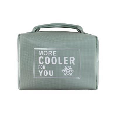 China 2022 Waterproof Cooler Bag Insulated Lunch Bag With Double Lining Platform Soft Leakproof Reusable Aluminum Foil And Shoulder Strap for sale