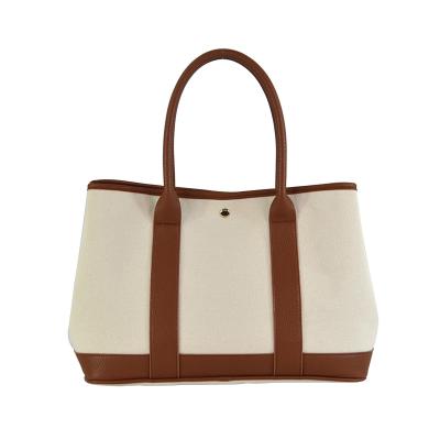 China Newest Fashinable Custom Canvas Quilting PU Leisure Tote Bag for sale